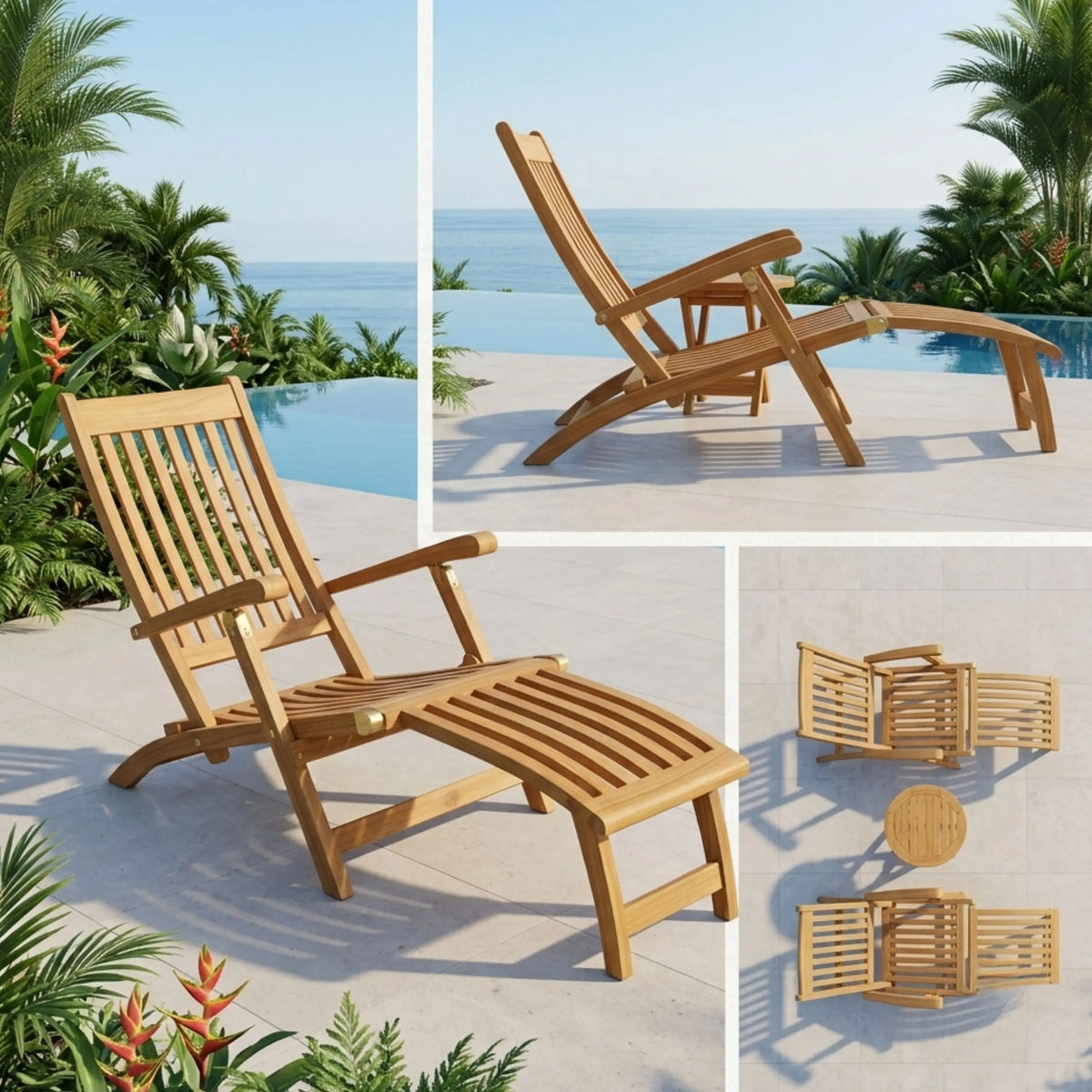 Anderson Teak Tropicana Montage 3-Piece Steamer Set