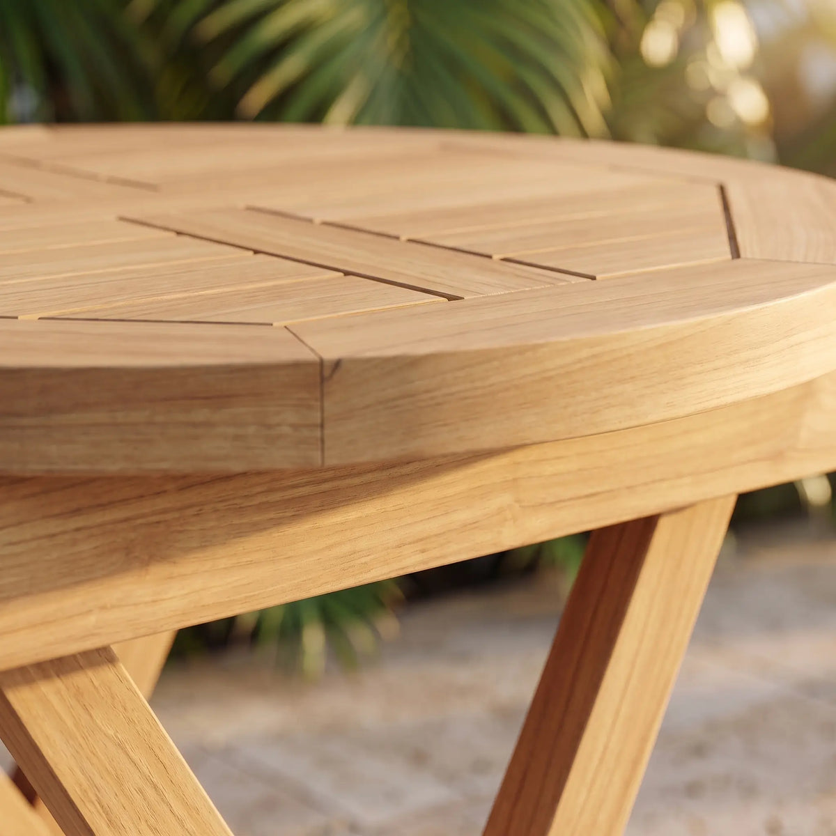 Anderson Teak Bahama 20" Mini Side Round Folding Table