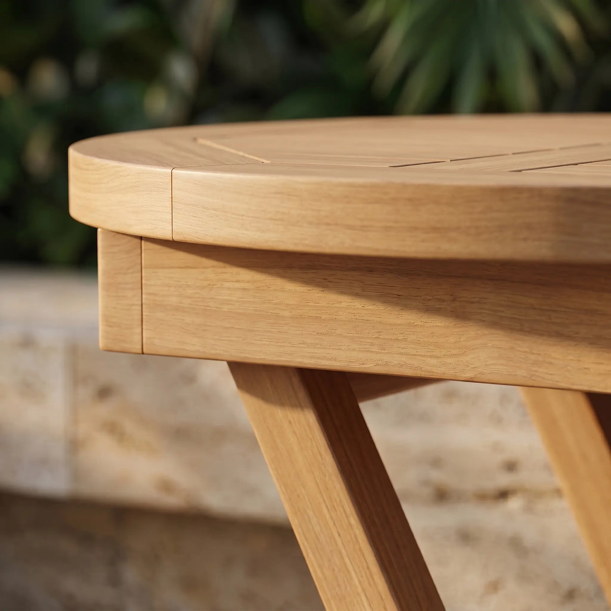 Anderson Teak Bahama 20" Mini Side Round Folding Table