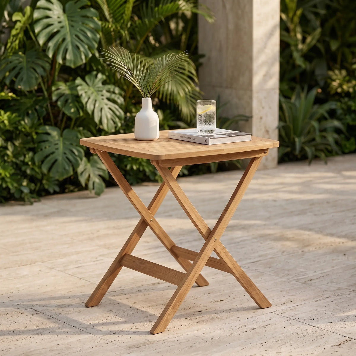 Anderson Teak Windsor 24" Square Picnic Folding Table
