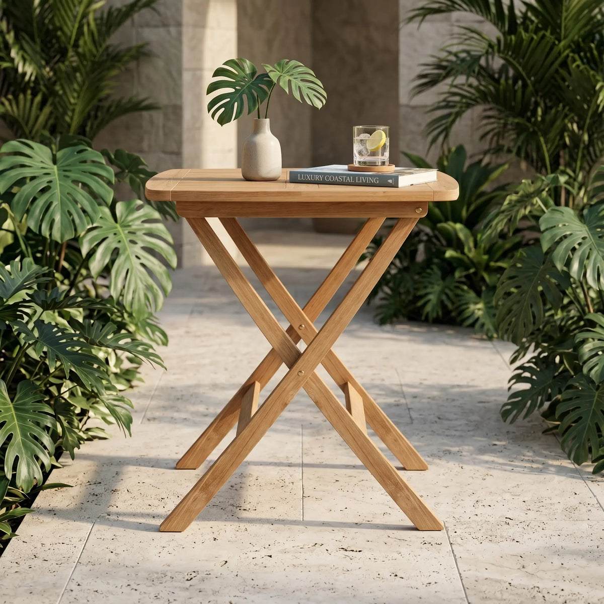 Anderson Teak Windsor 24" Square Picnic Folding Table