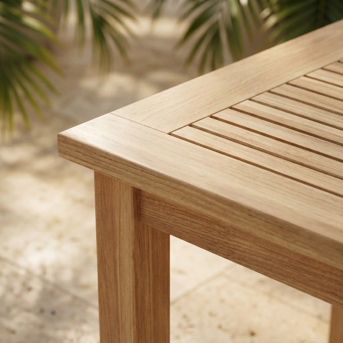 Anderson Teak Bahama 35" Square Table Small Slats
