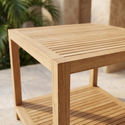 Anderson Teak Glenmore 22" Side Table w/ 1-Tier