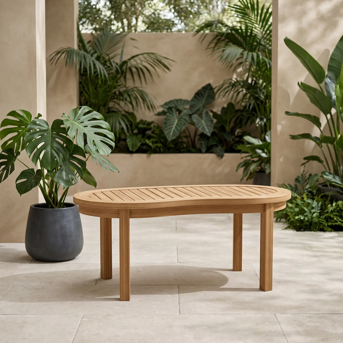Anderson Teak Kidney Table (Curve Table)