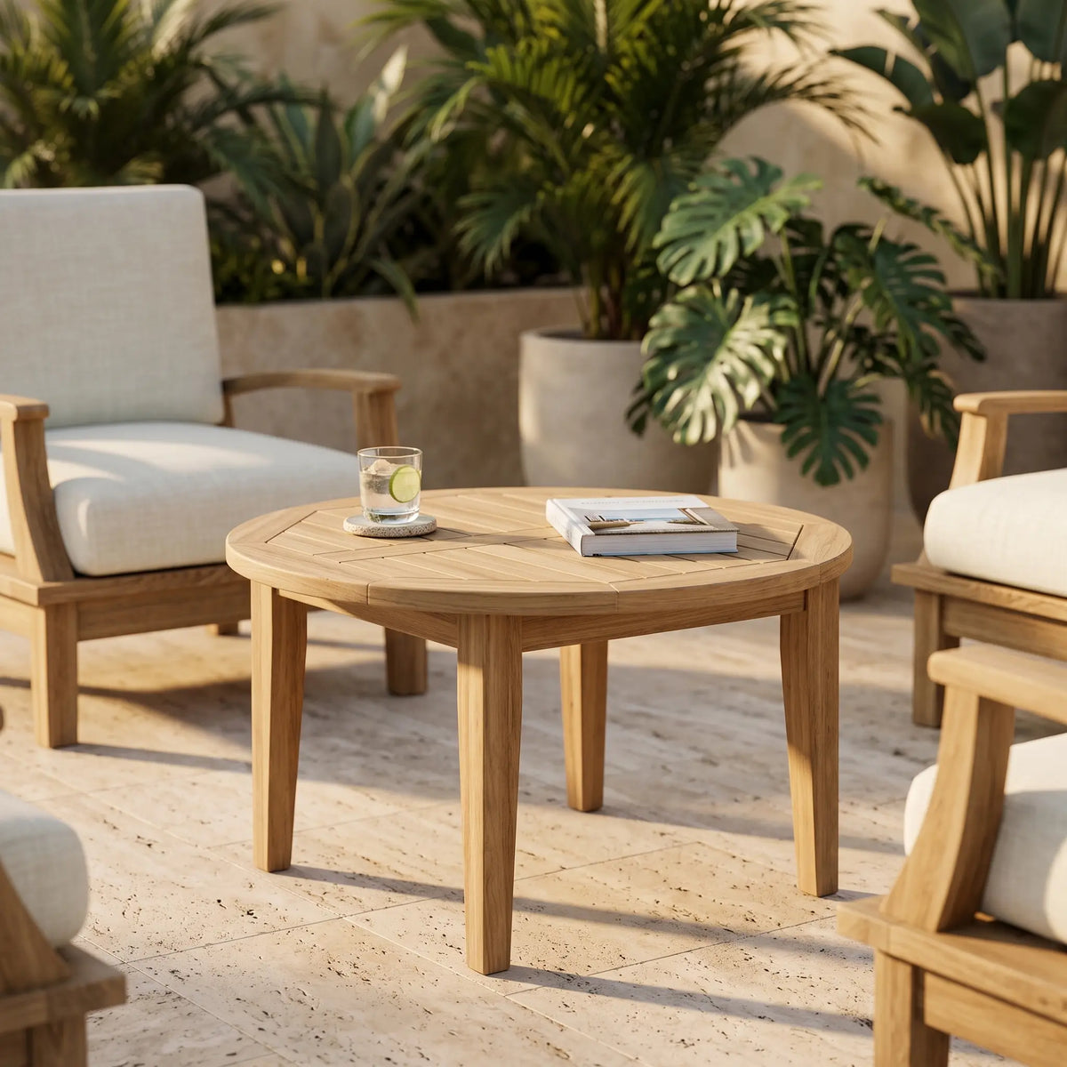 Anderson Teak Brianna 35" Round Coffee Table