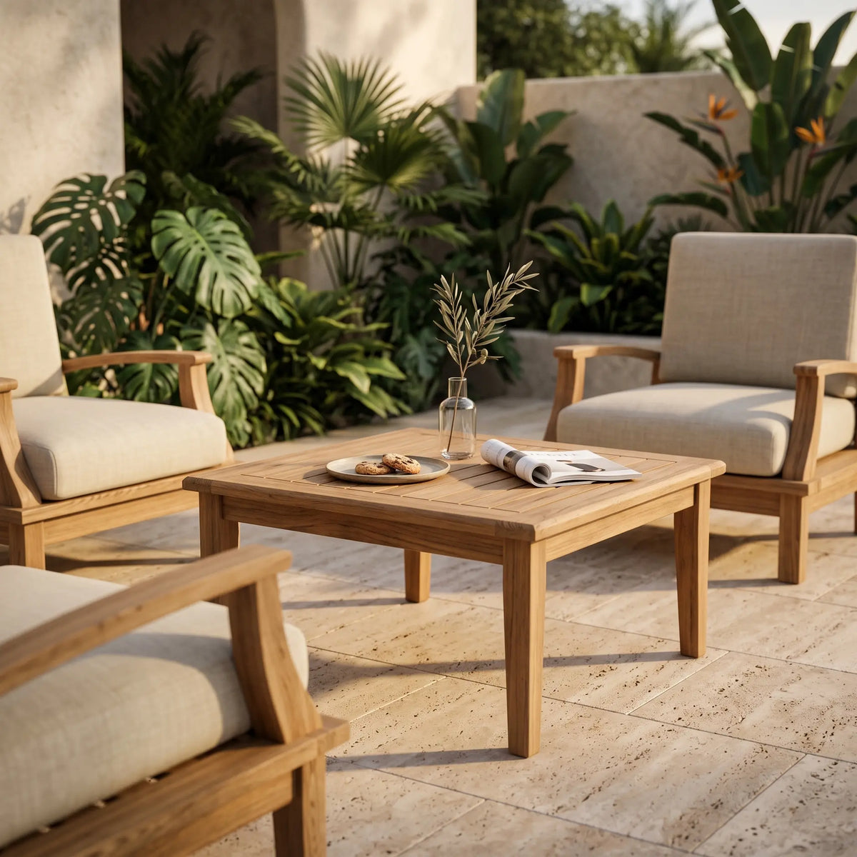 Anderson Teak Brianna 32" Square Coffee Table
