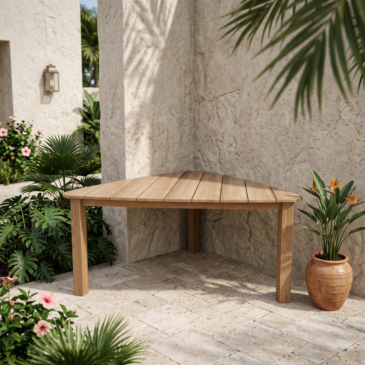 Anderson Teak Padua Triangle Table
