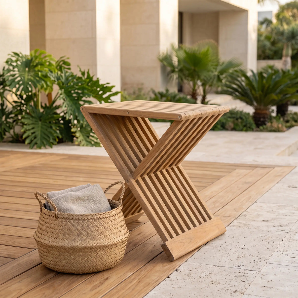Anderson Teak Marilla 16" Side Folding Table