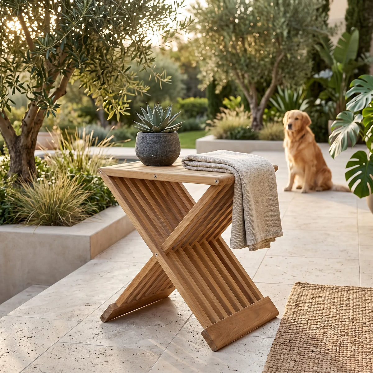 Anderson Teak Marilla 16" Side Folding Table