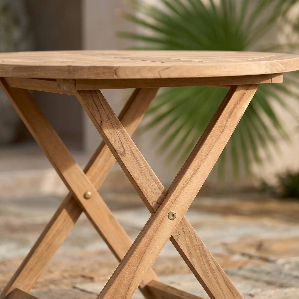 Anderson Teak Bahama 35" Round Bistro Folding Table