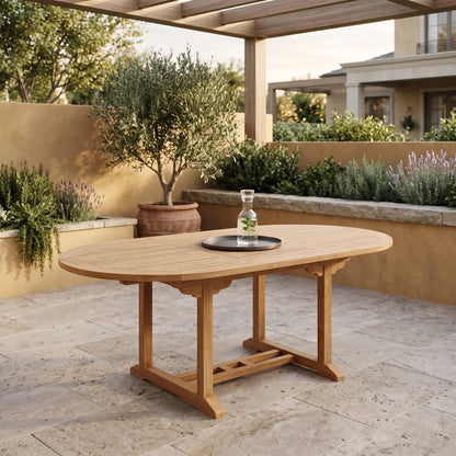Anderson Teak Bahama 87" Oval Extension Table Extra Thick Wood