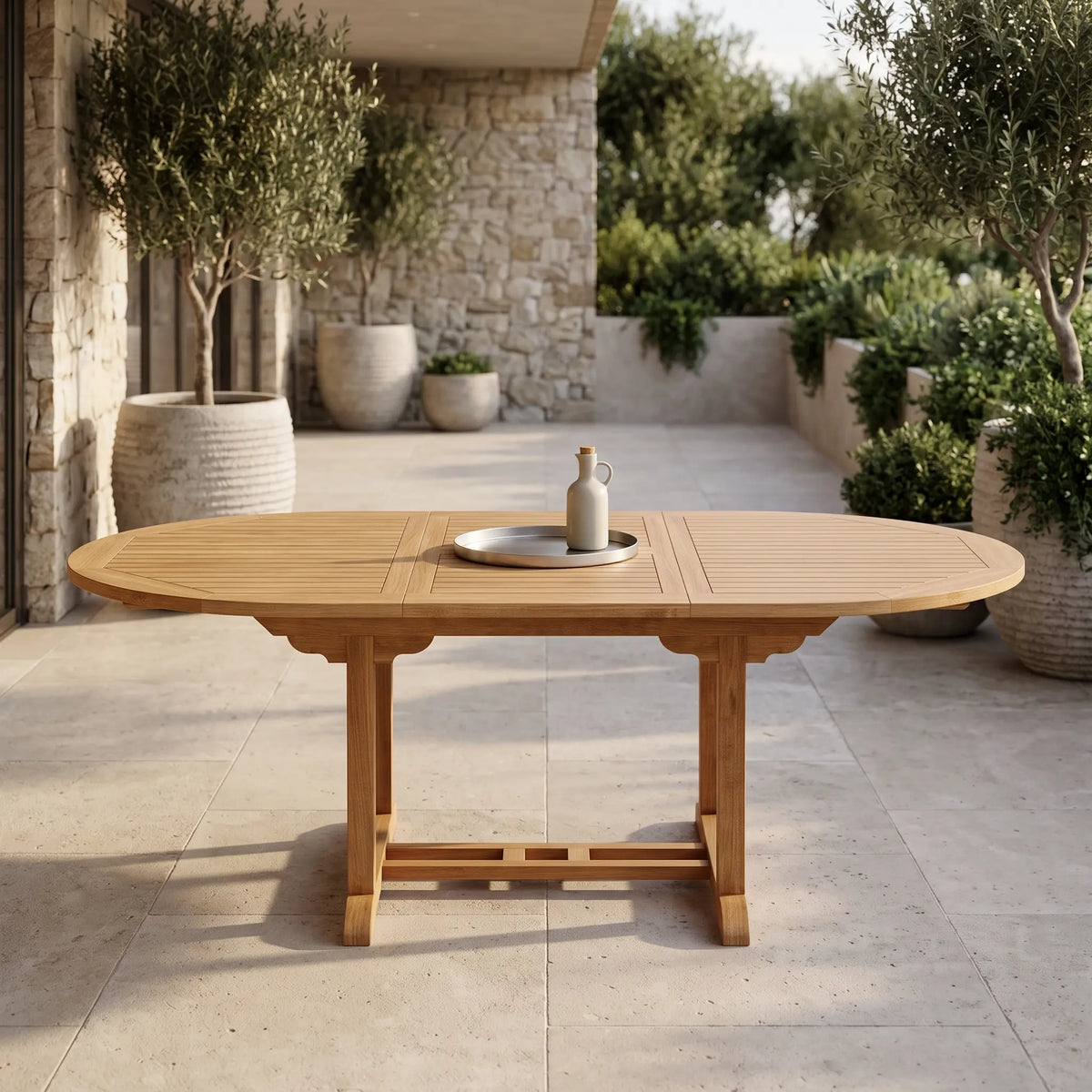 Anderson Teak Bahama 87" Oval Extension Table Extra Thick Wood