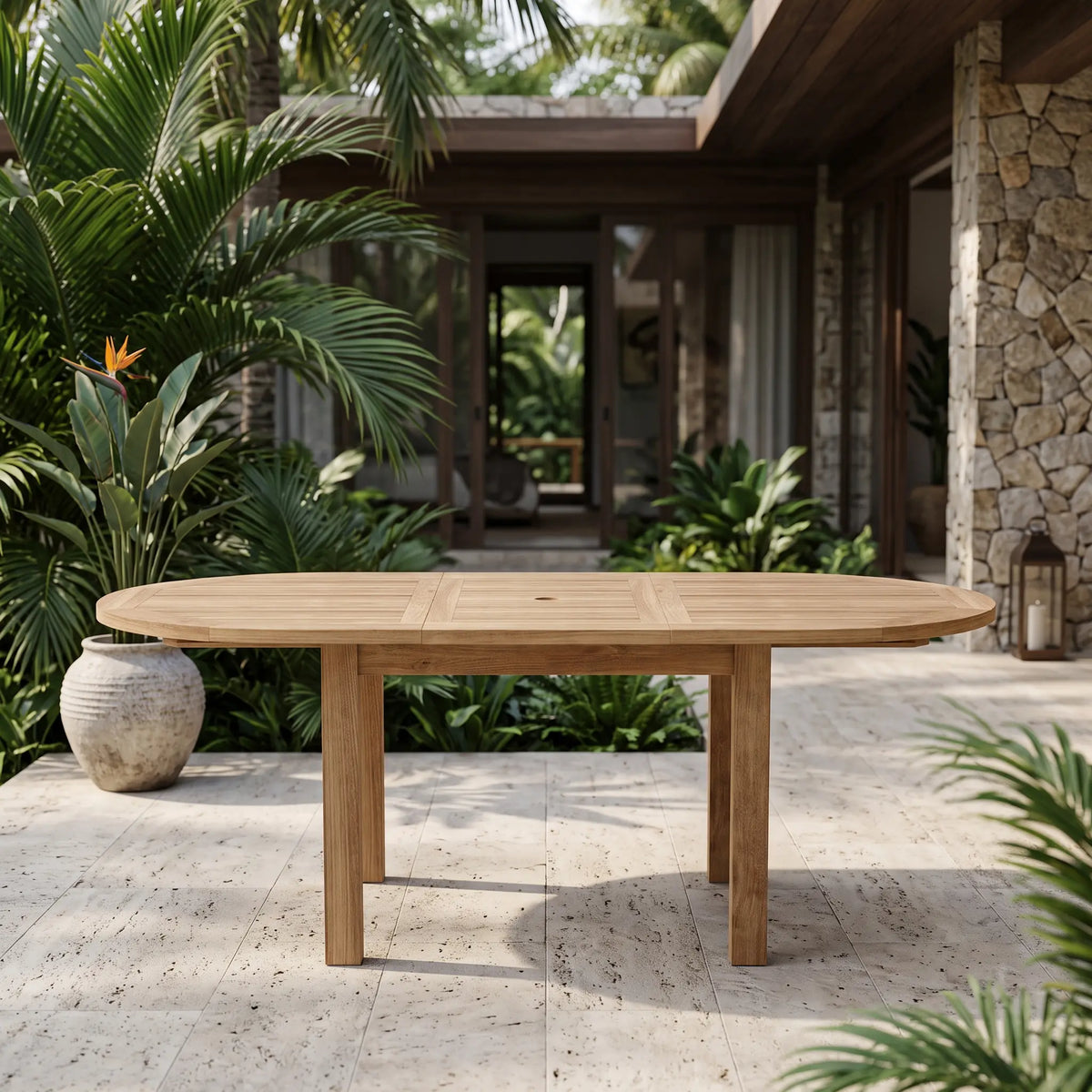 Anderson Teak Bahama 78" Oval Extension Table