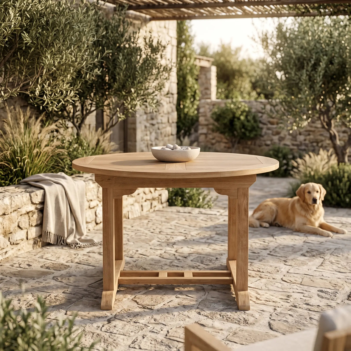 Anderson Teak Bahama 71" Oval Extension Table Extra Thick Wood