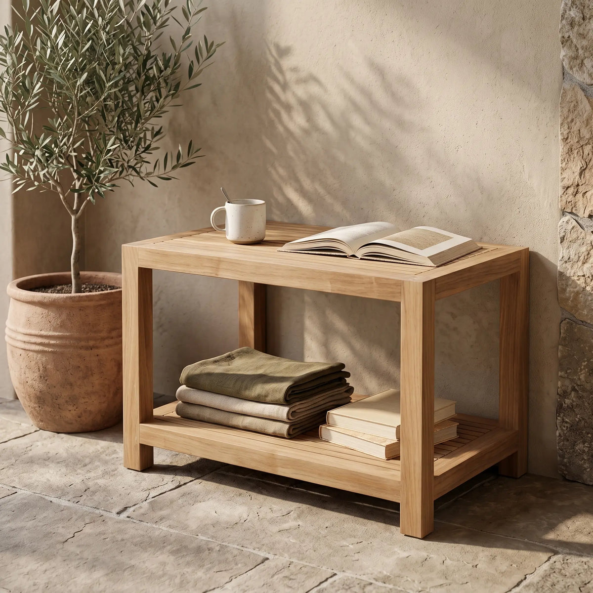 Anderson Teak Windsor Side Table 2-Tier