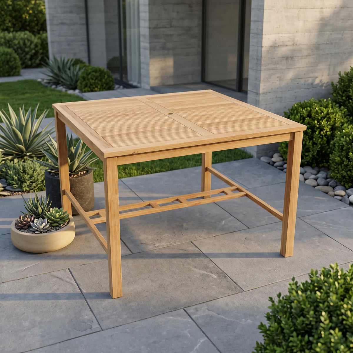 Anderson Teak Windsor 59" Square Bar Table