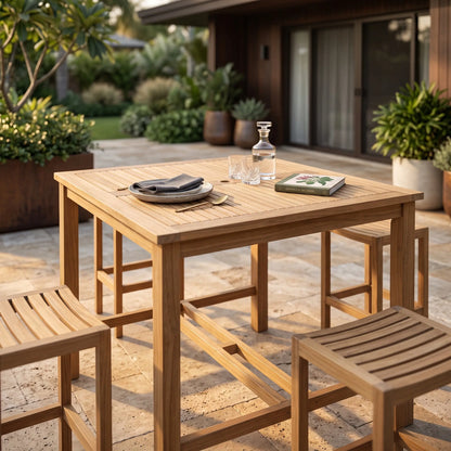 Anderson Teak Windsor 59" Square Bar Table