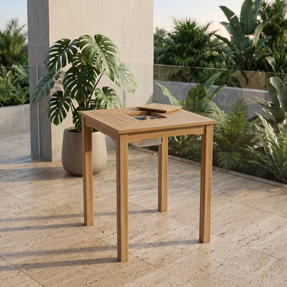 Anderson Teak Chatsworth Ice Chiller Bar Table