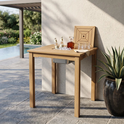 Anderson Teak Chatsworth Ice Chiller Bar Table