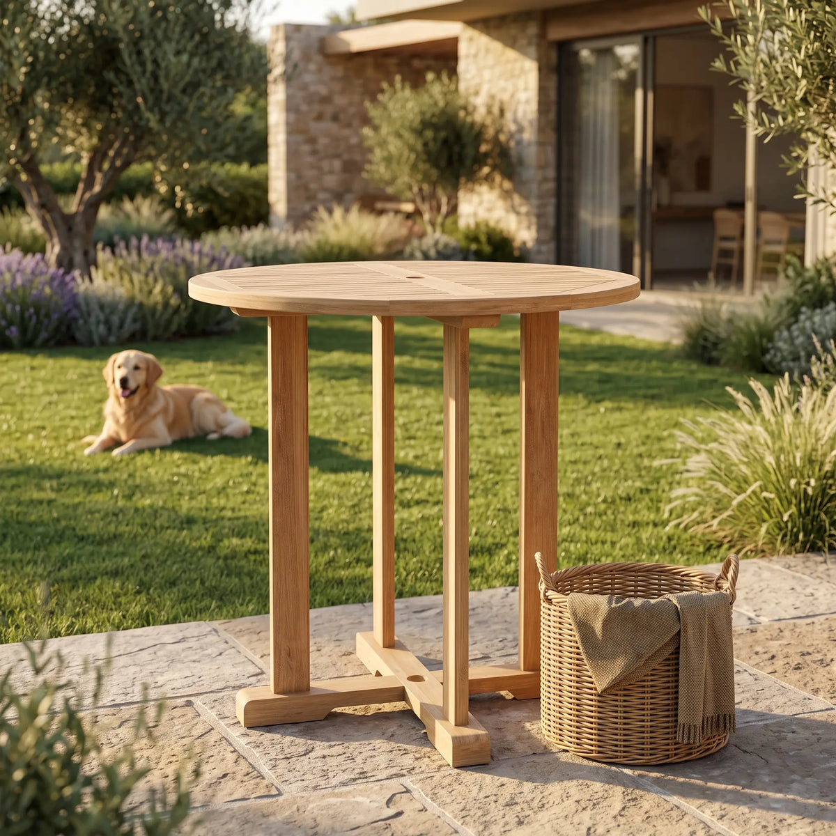Anderson Teak Bahama 39" Round Bar Table