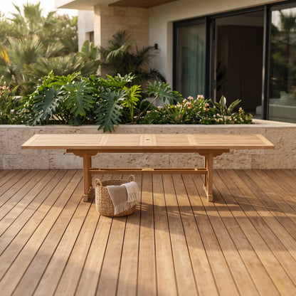 Anderson Teak Sahara 126" Rectangular Double Ext. Table