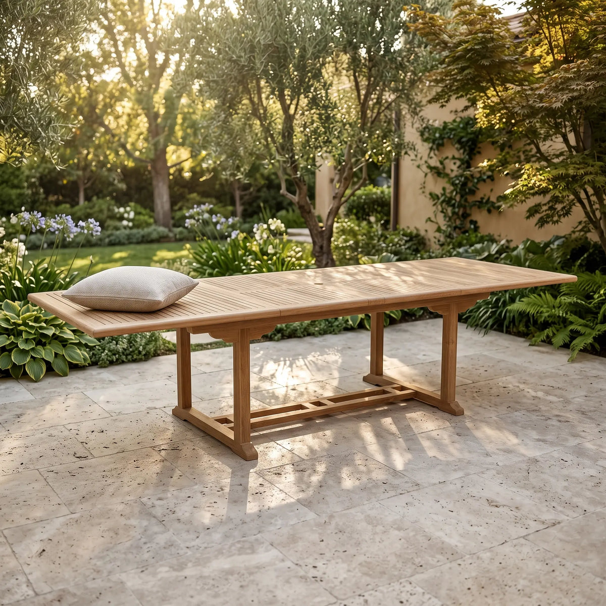 Anderson Teak Valencia 117" Rectangular Table w/ Double Extensions