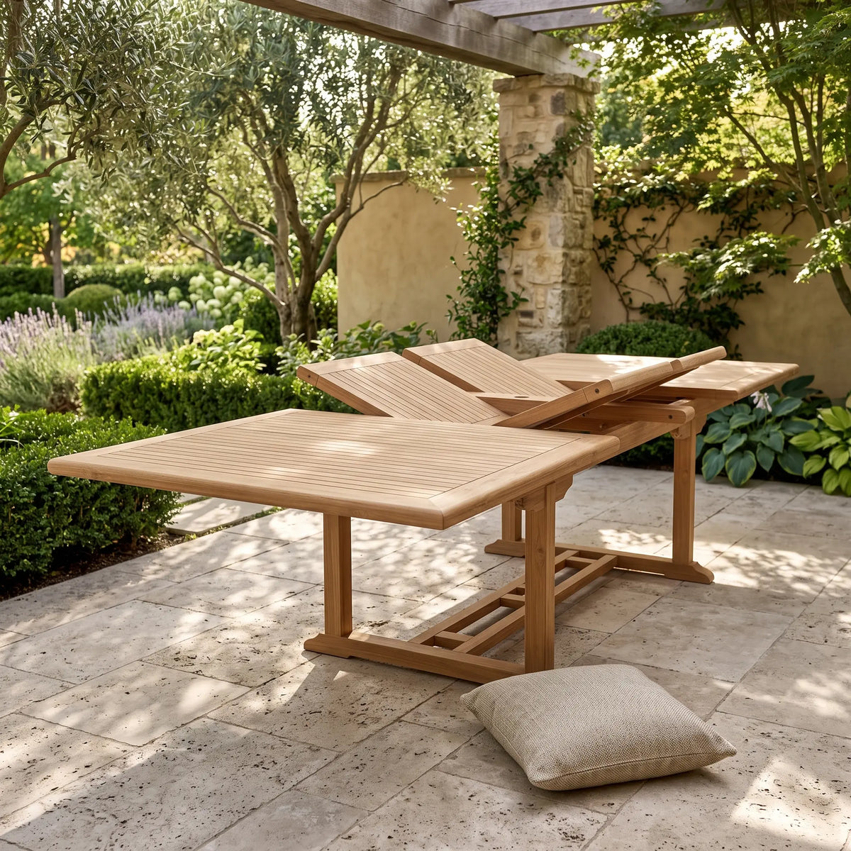 Anderson Teak Valencia 117" Rectangular Table w/ Double Extensions