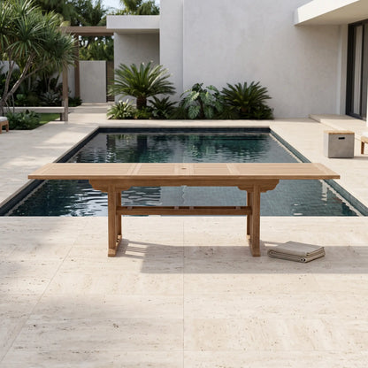 Anderson Teak Sahara 106" Rectangular Double Ext. Table