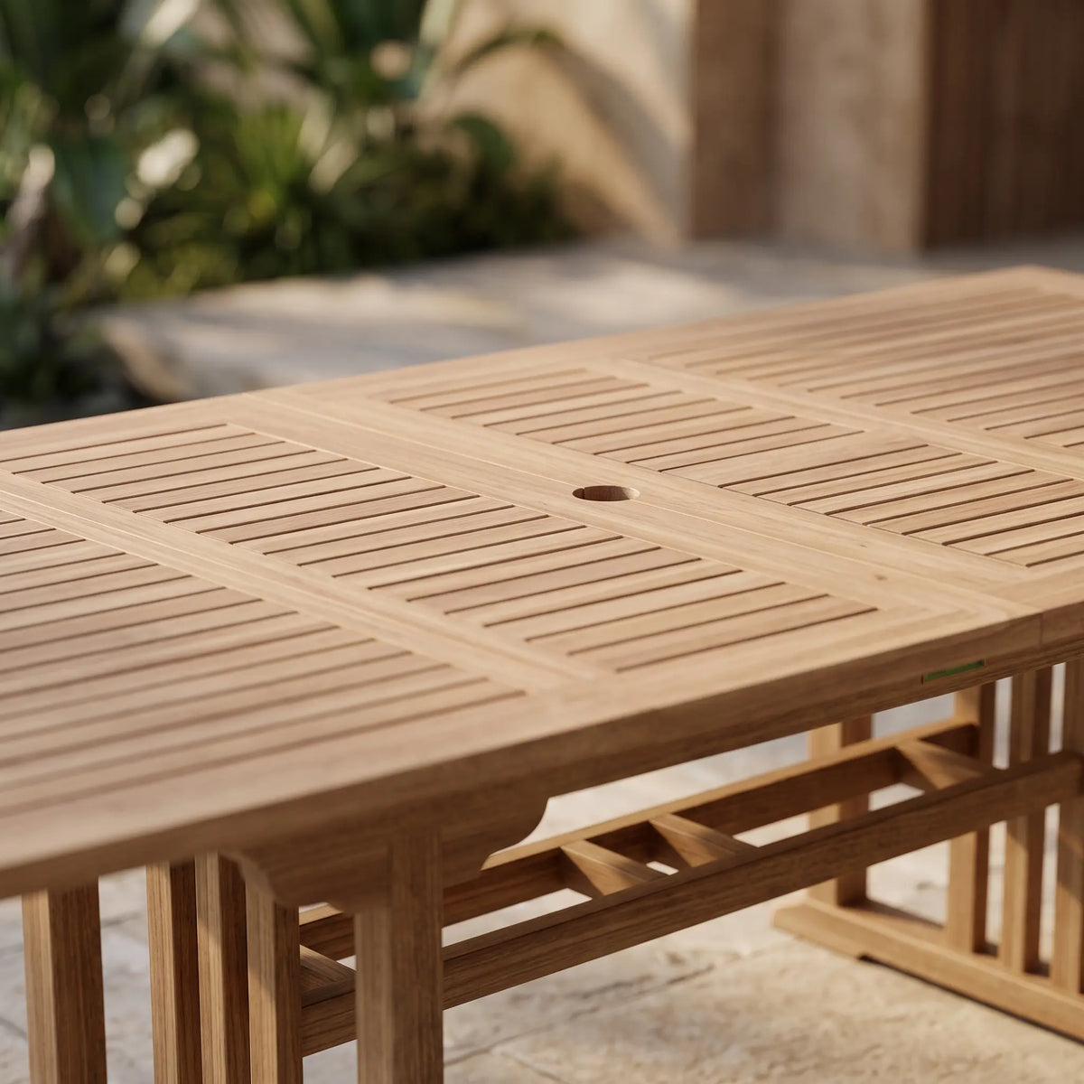 Anderson Teak Sahara 106" Rectangular Double Ext. Table