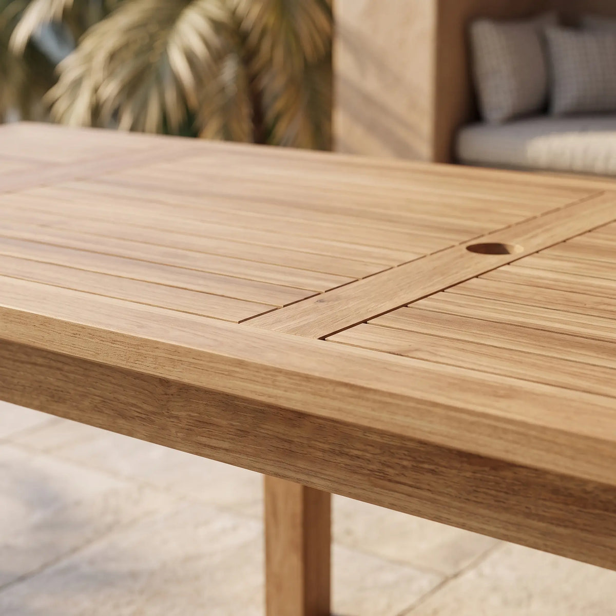 Anderson Teak Bahama 95" Rectangular Table w/ Double Leaf Extensions