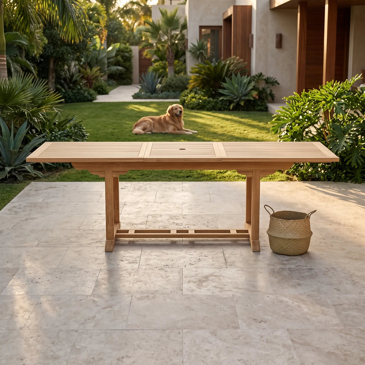 Anderson Teak Bahama 8-Foot Rectangular Extension Table