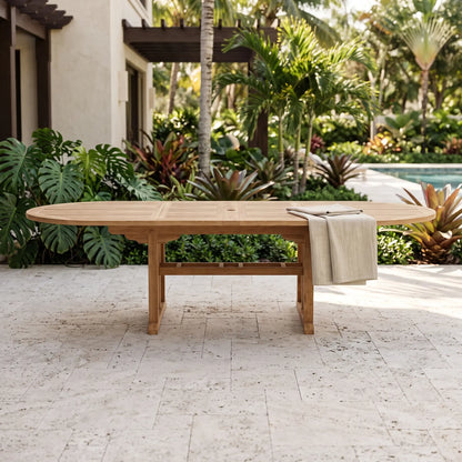 Anderson Teak Sahara 106" Oval Double Ext. Table