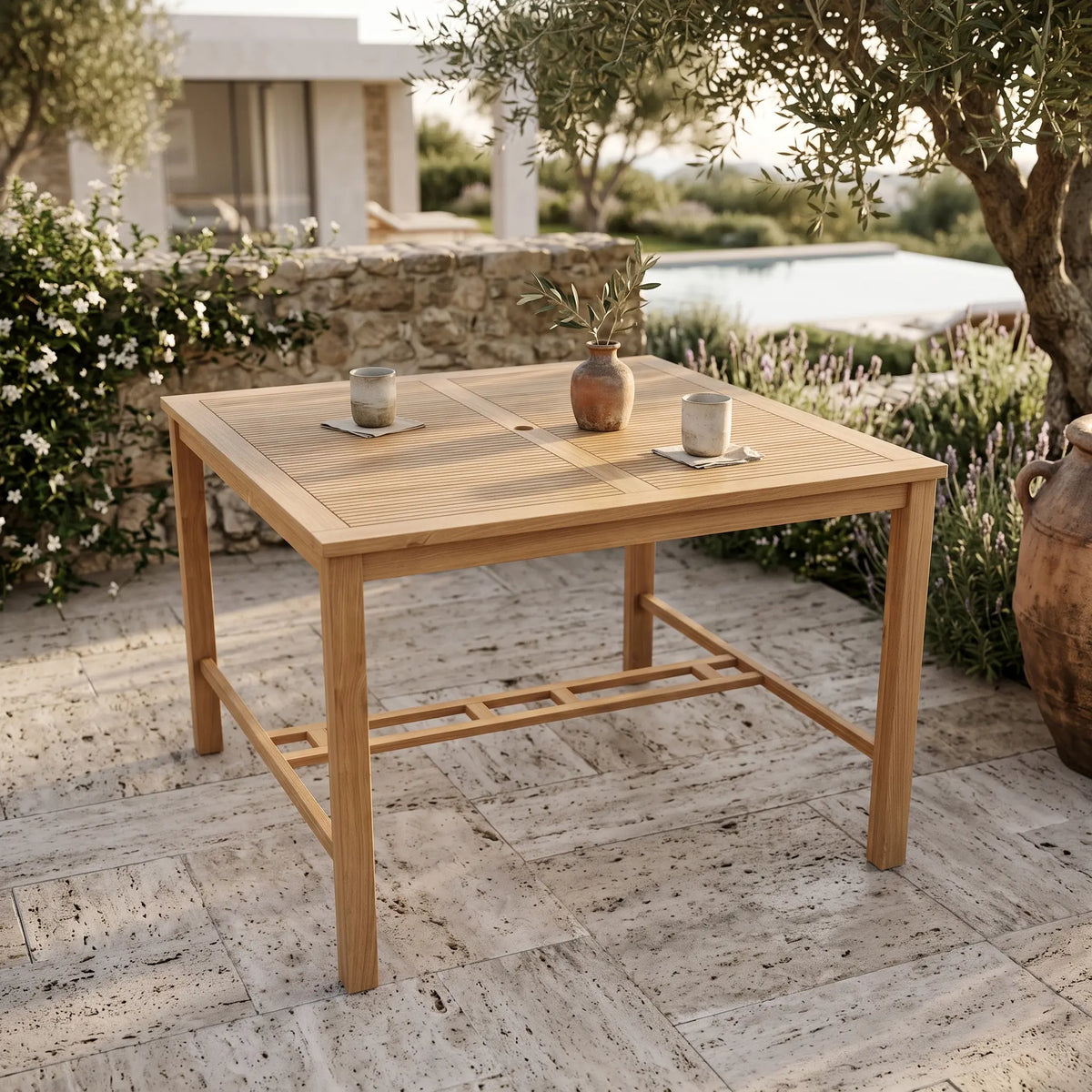 Anderson Teak Windsor 59" Square Bar Table