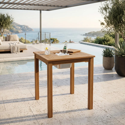 Anderson Teak Chatsworth Ice Chiller Bar Table