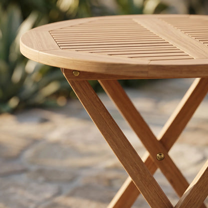 Anderson Teak Chester 32" Round Folding Picnic Table