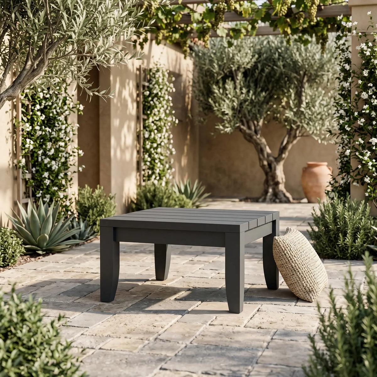 Anderson Teak Coronado Aluminum Side Table