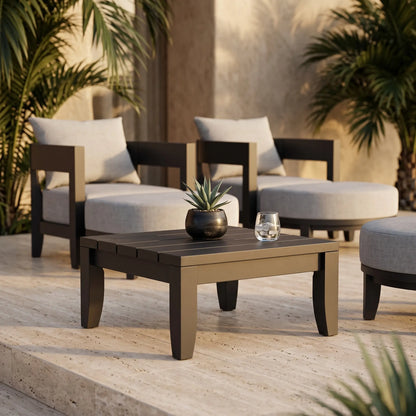 Anderson Teak Coronado Aluminum Side Table
