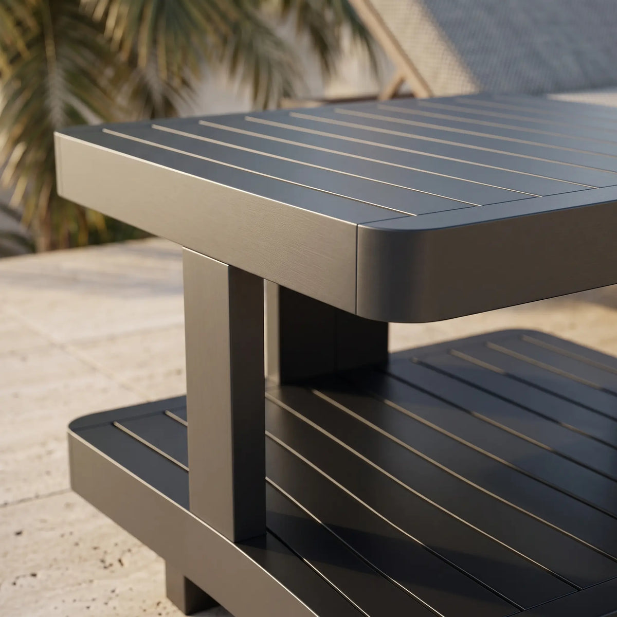 Anderson Teak Granada Aluminum Side Table