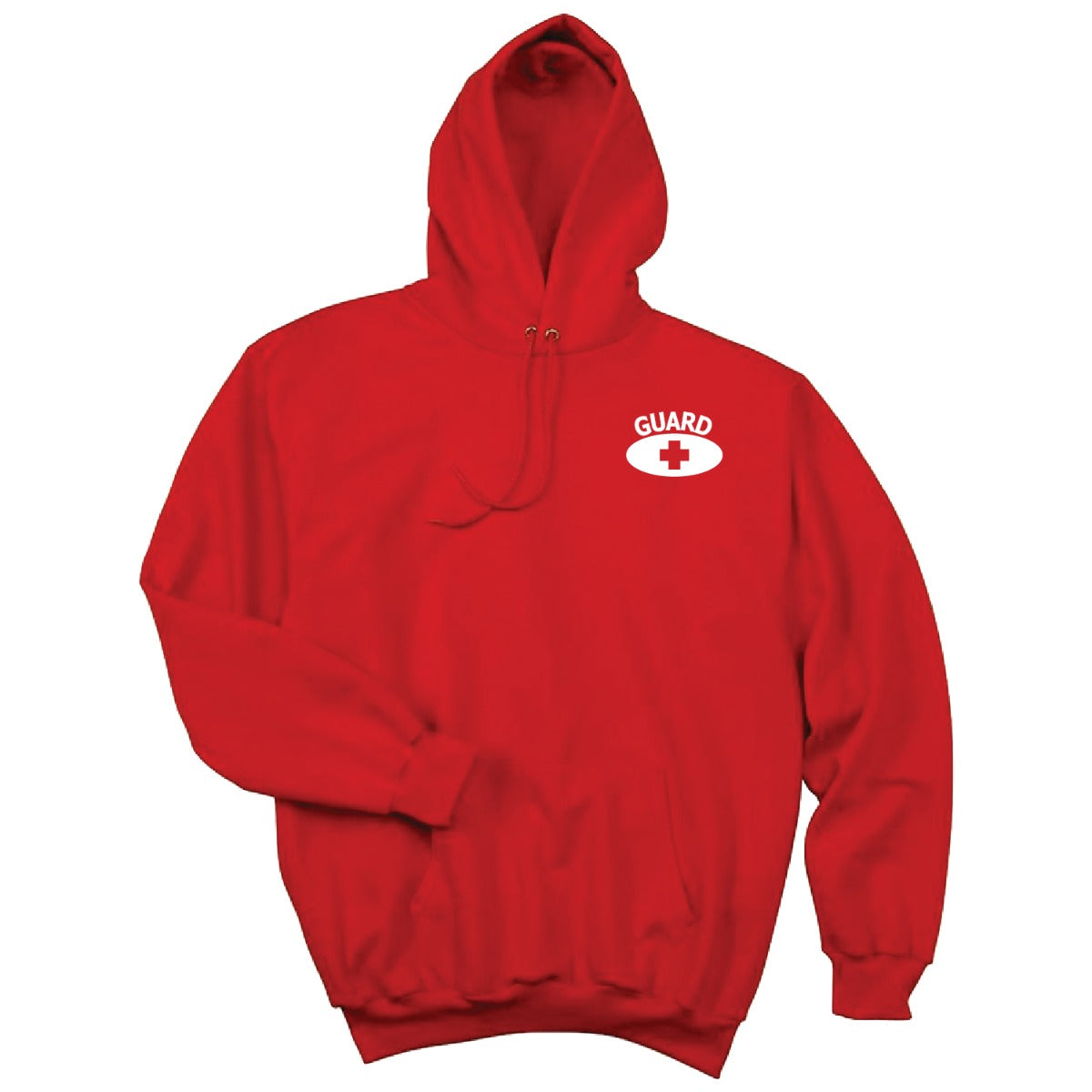 Kemp USA GUARD Hooded Pullover Sweatshirt, Red