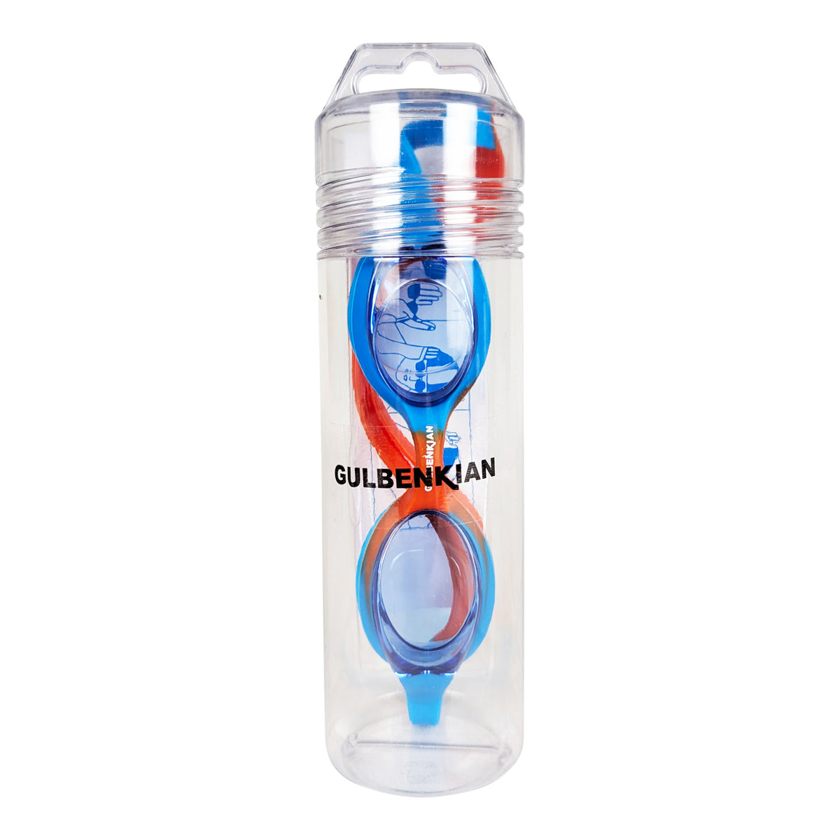 Kemp USA Swim Goggles, Orange & Royal Blue, Kemp USA