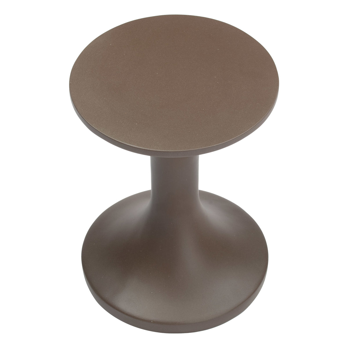 Arka Outdoor Patio Side Table, Brown