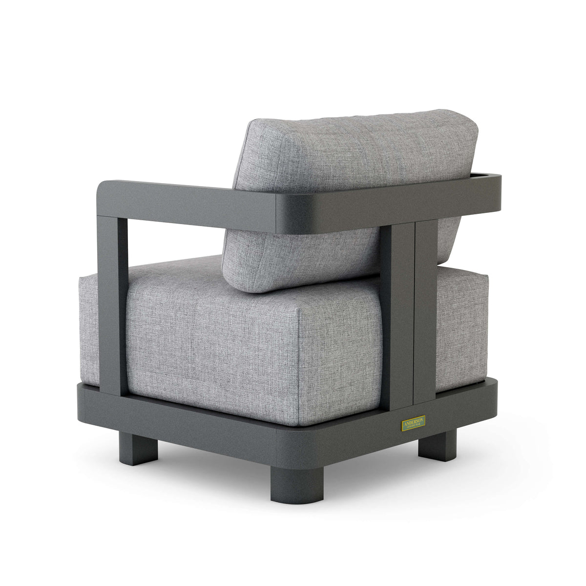 Anderson Teak Granada Deep Seating Aluminum Armchair
