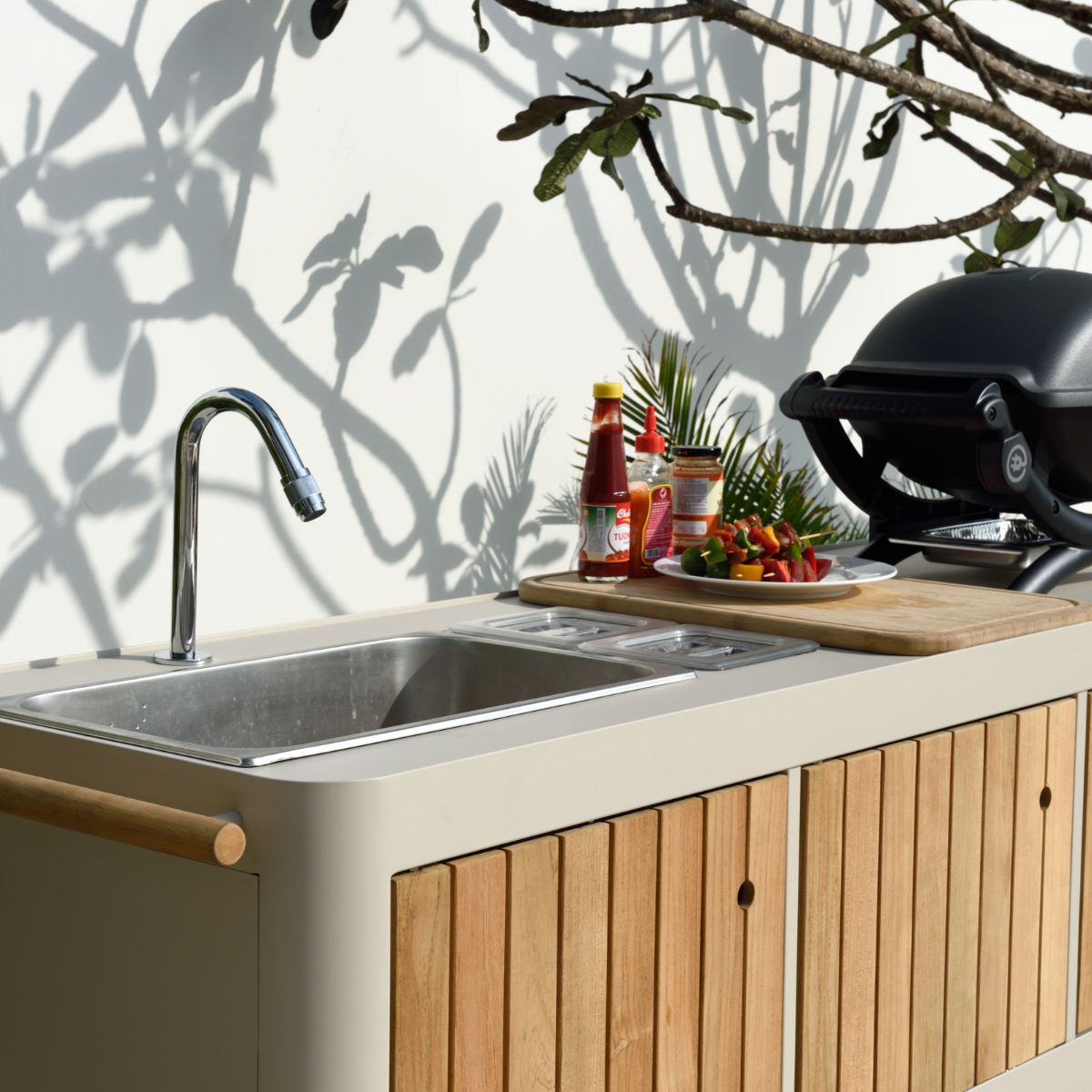 LifestyleGarden Portals Light Portable Outdoor Kitchen with Sink