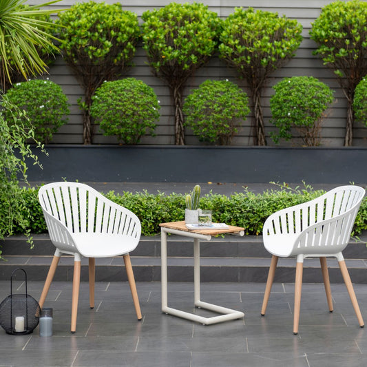 LifestyleGarden Portals Balcony Set with C Shape Table and 2 Chairs