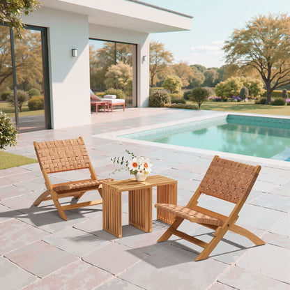 Sunflare Outdoor Patio Lounge Chair, Brown