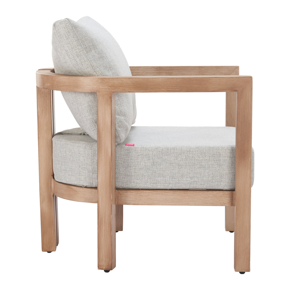 Leto Outdoor Patio Armchair, Gray