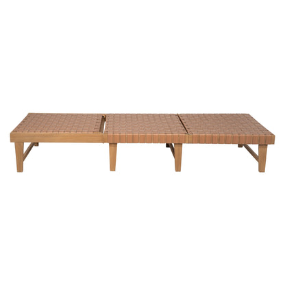 Breath Outdoor Patio Chaise Lounge, Brown