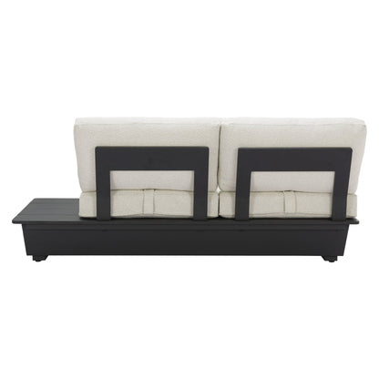 Tien Outdoor Patio Right Facing Loveseat, Beige