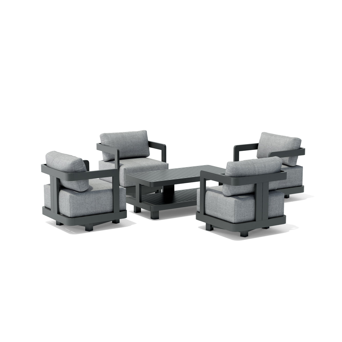 Anderson Teak Granada 5-Piece Aluminum Deep Seating