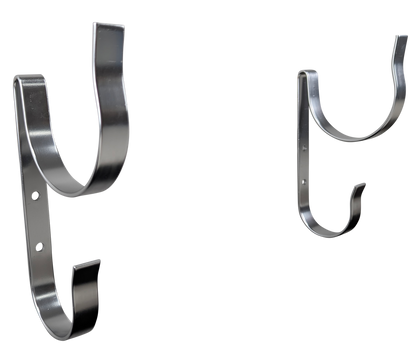 Kemp USA Aluminum Swimming Pool Pole Hanger (Set of 2), Kemp USA